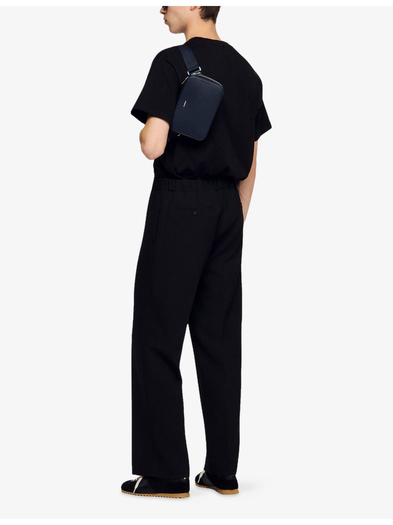 Sandro Branded Small Leather Bag outlook