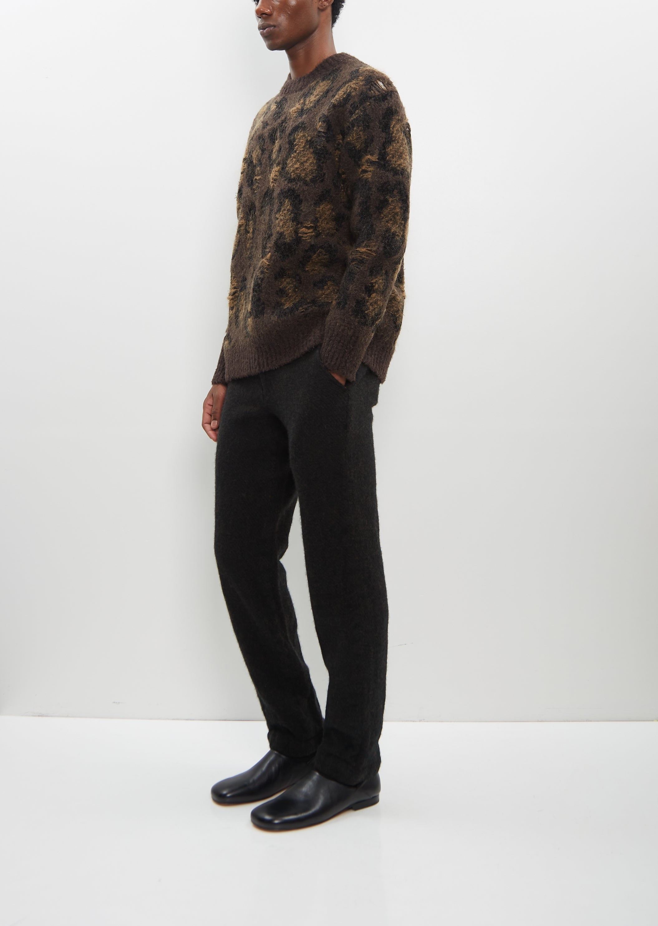 Leopard Jacquard Sweater - 4