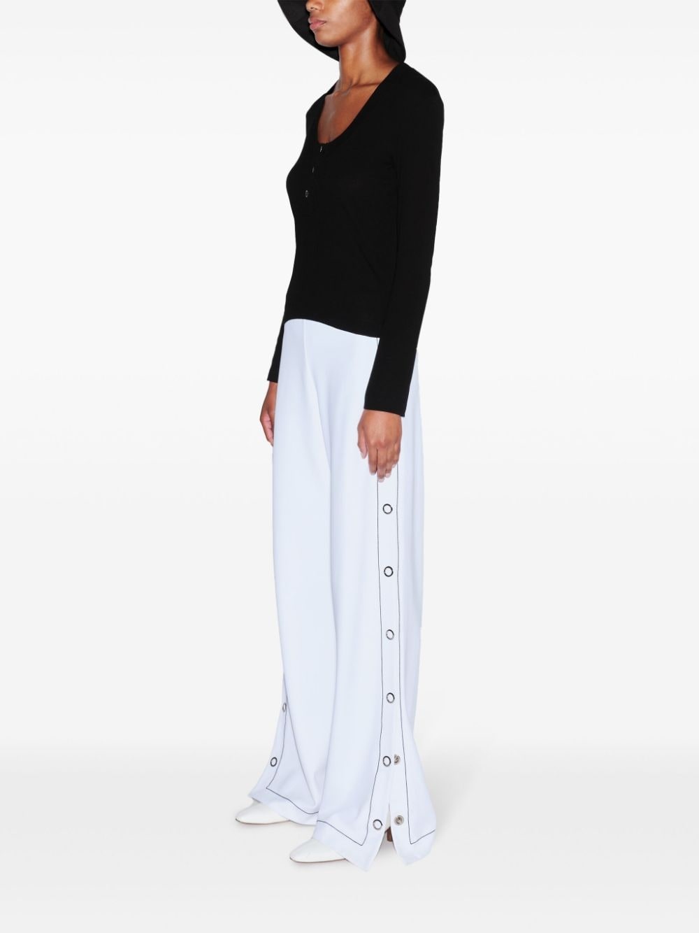 Henley ribbed-knit top - 3