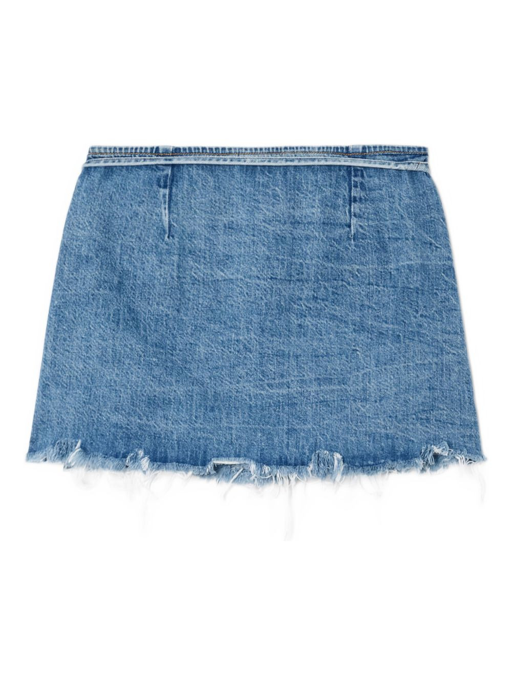 The Beach frayed wrap mini skirt - 4