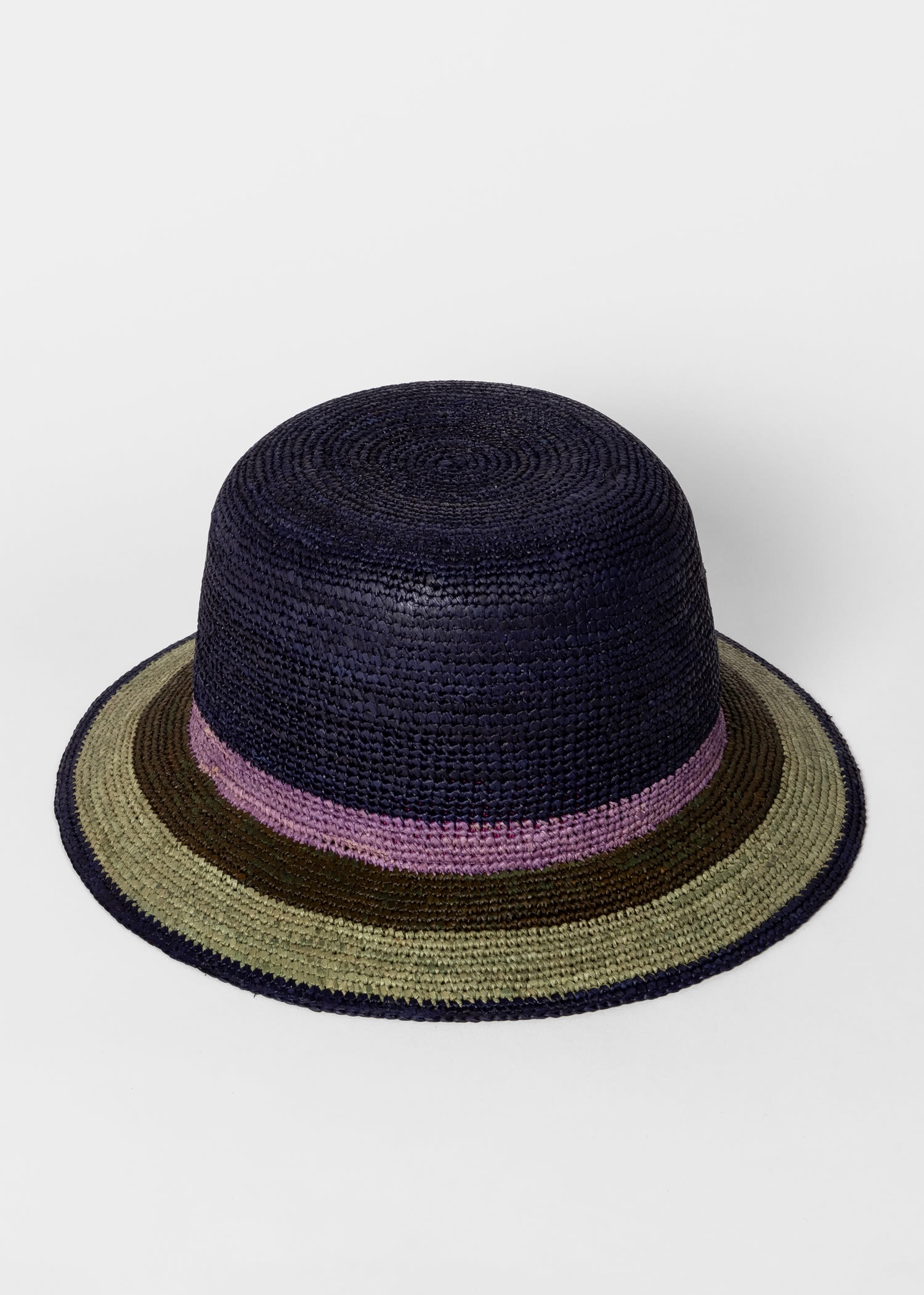 Stripe Straw Hat - 4