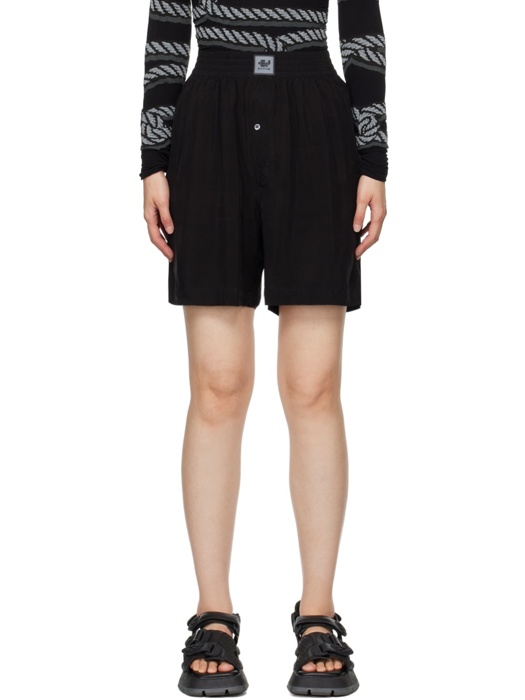Black Aniara Shorts - 1