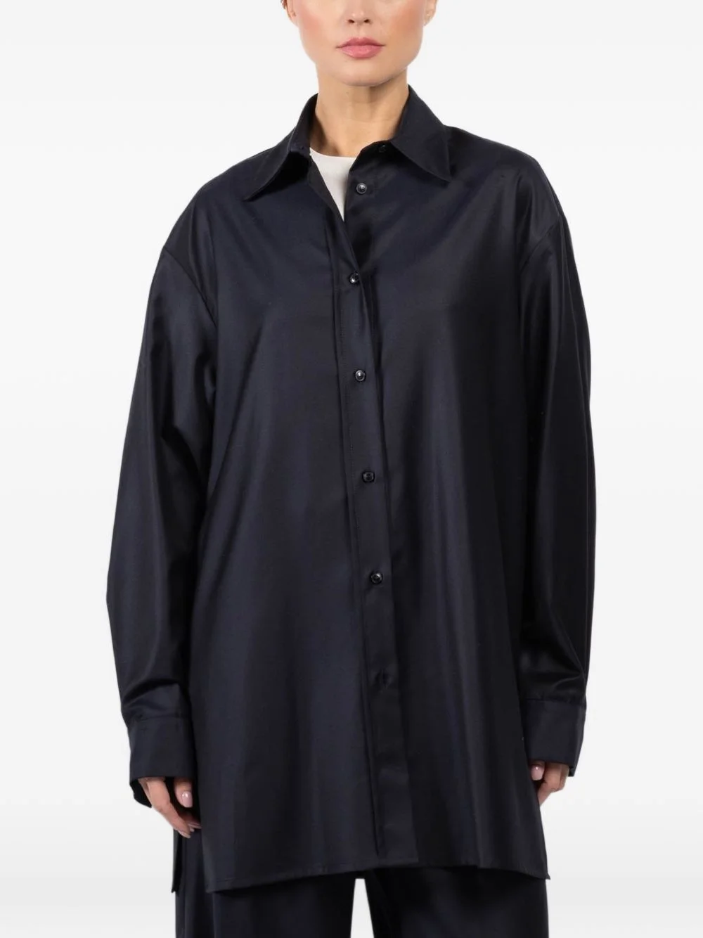 buttoned oversized shirt - 1