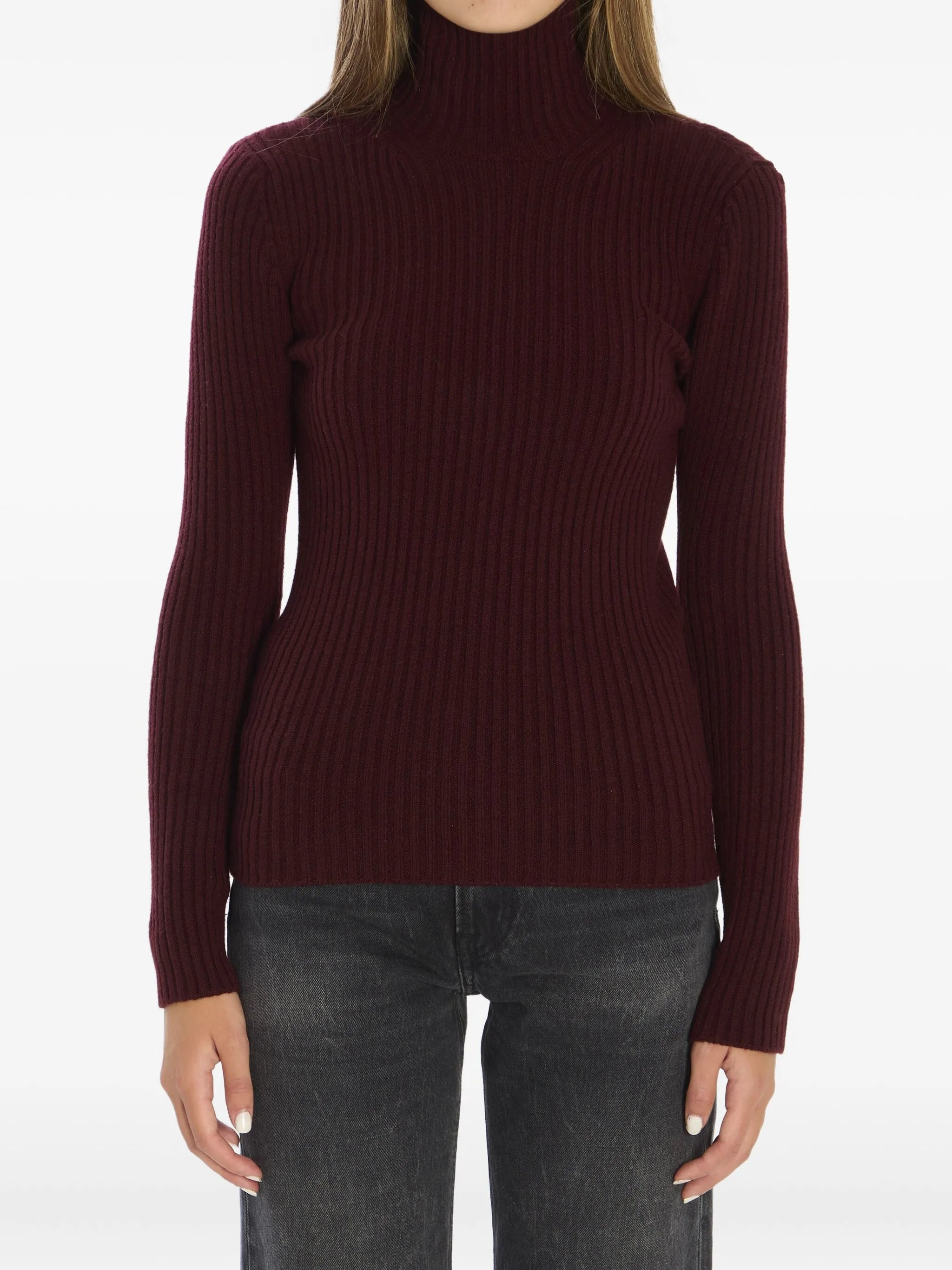 Max Mara Ribbed High-neck Sweater - 1