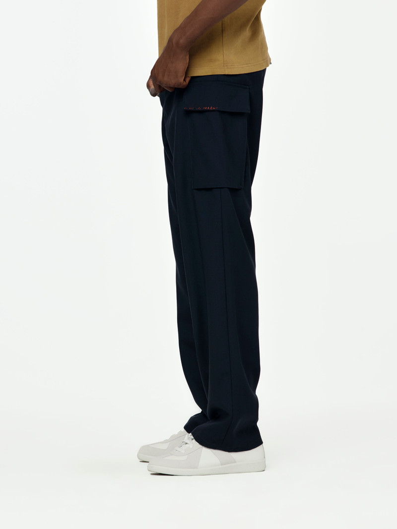 Marni TROPICAL WOOL STRAIGHT LEG PANTS (BLUBLACK) outlook