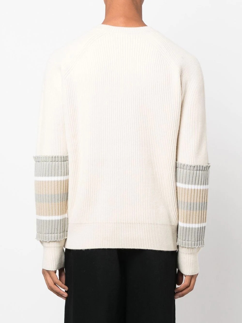 stripe-detail knit jumper - 4