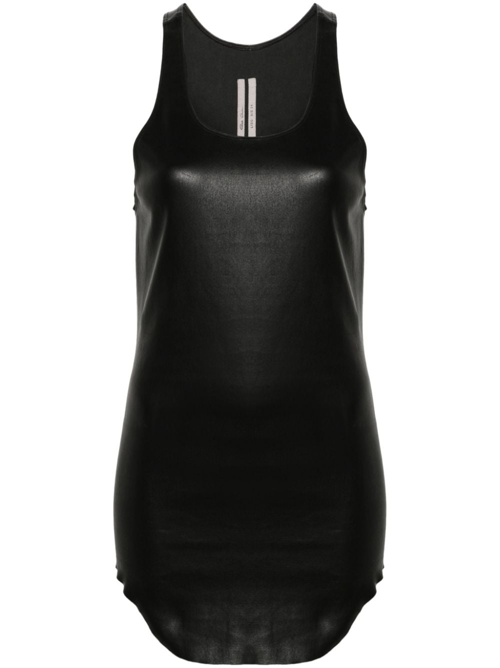 sleeveless leather tank top - 1