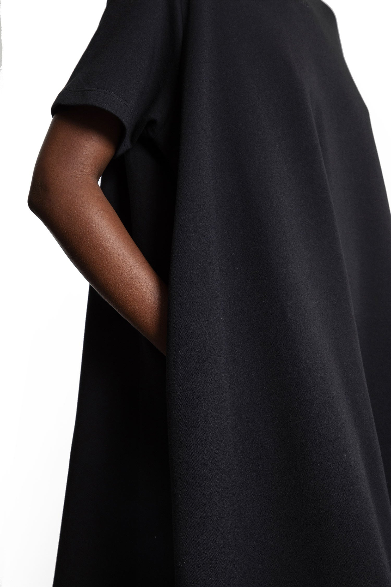 Trapeze-Dress-In-Cotton-Blend - 4