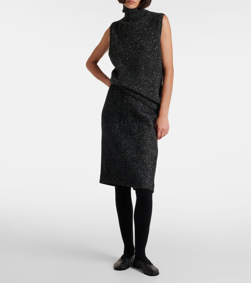 The Row Malva wool midi skirt outlook