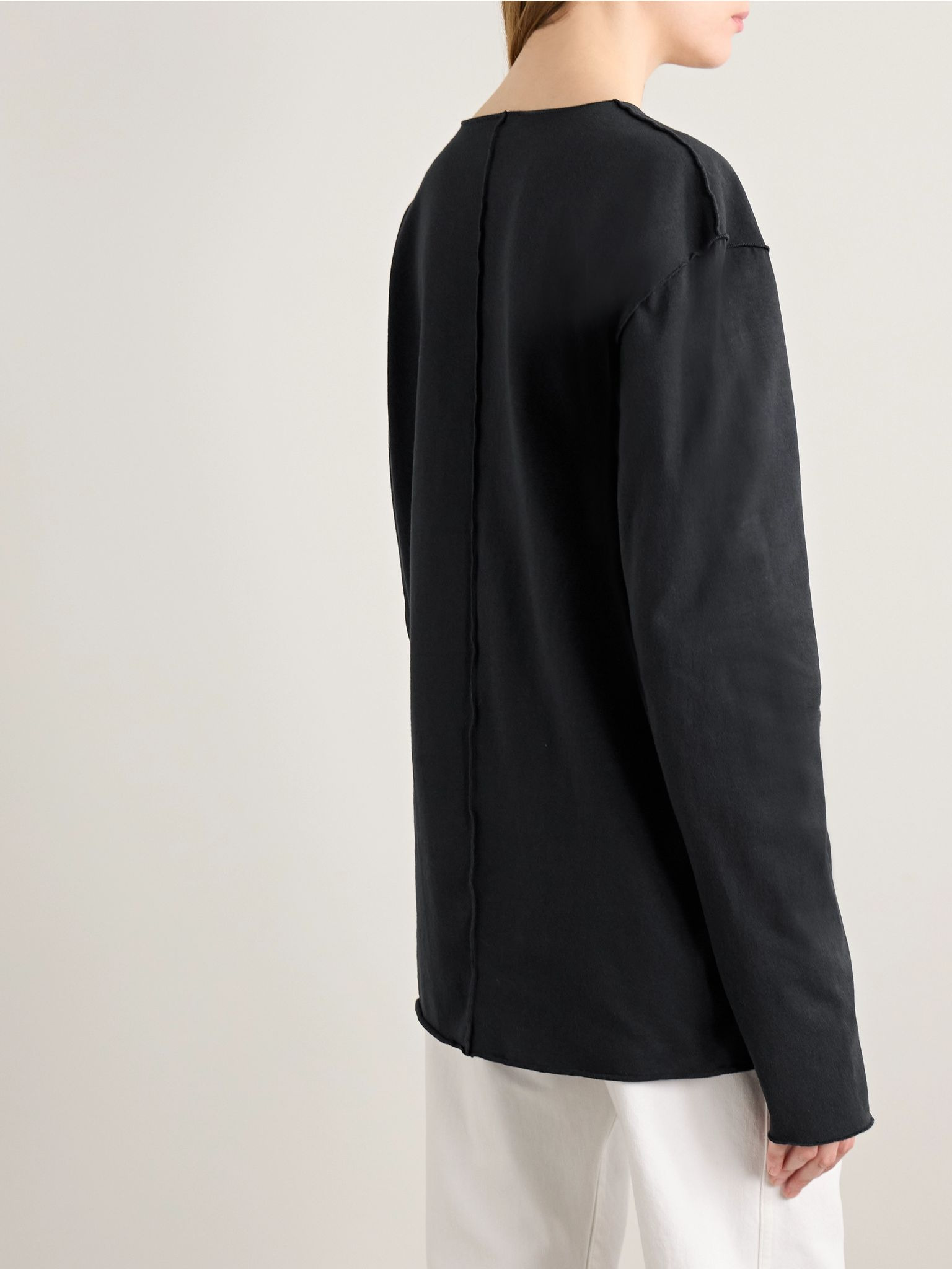 Kit paneled cotton-jersey T-shirt Black - 3