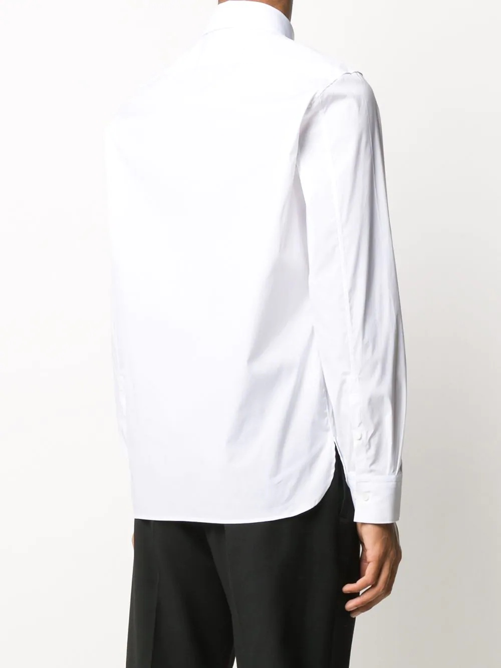 monogram collar tuxedo shirt - 4