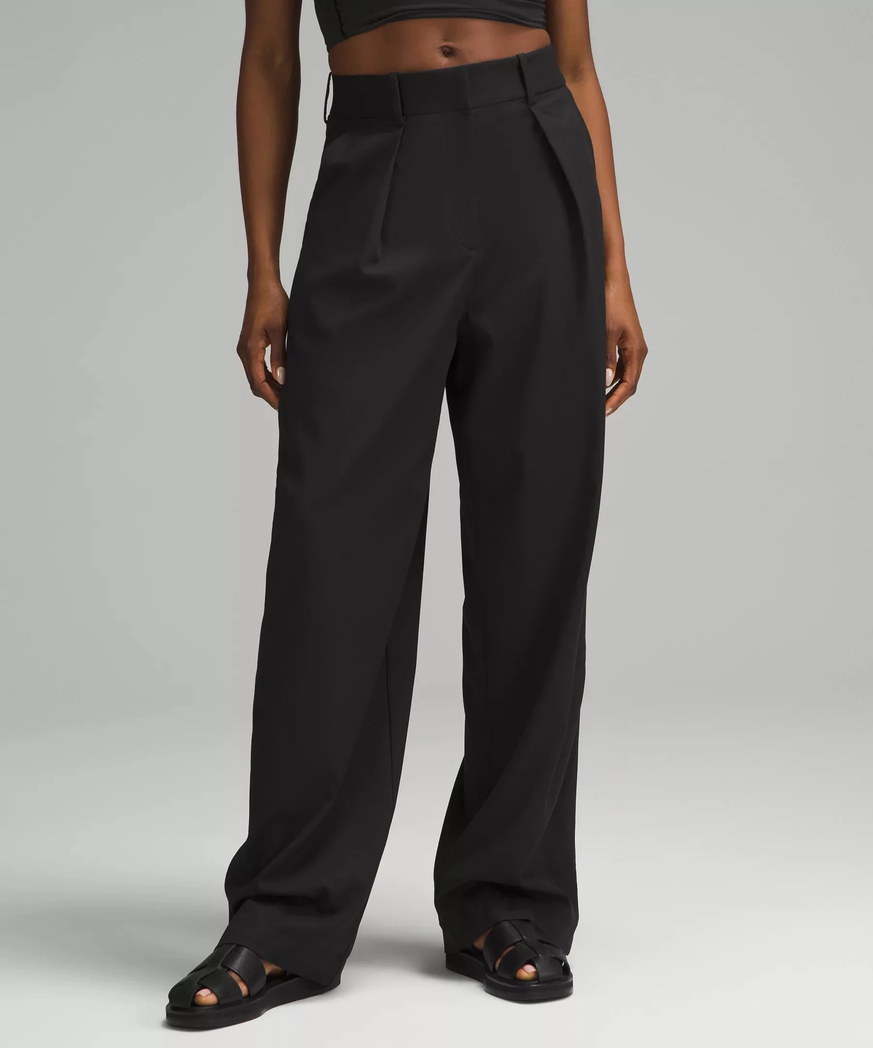 Modal-Blend Pleated High-Rise Trouser *Regular - 1