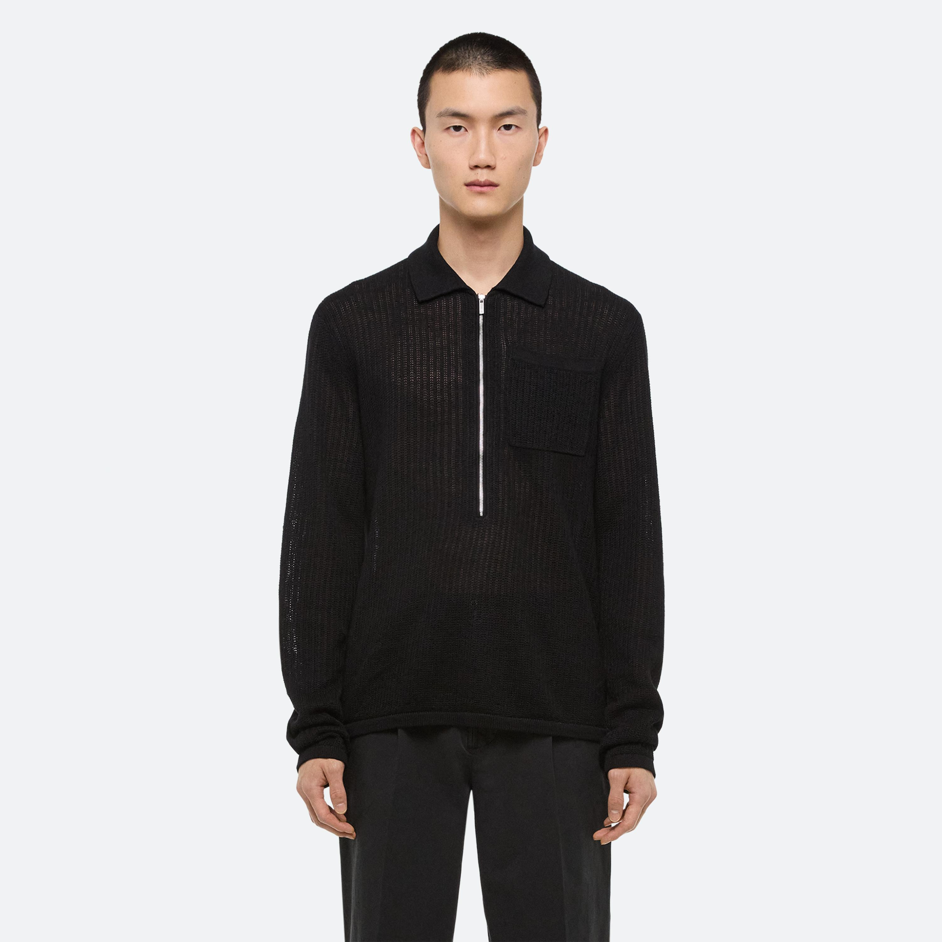 LONGSLEEVE ZIP POLO - 3