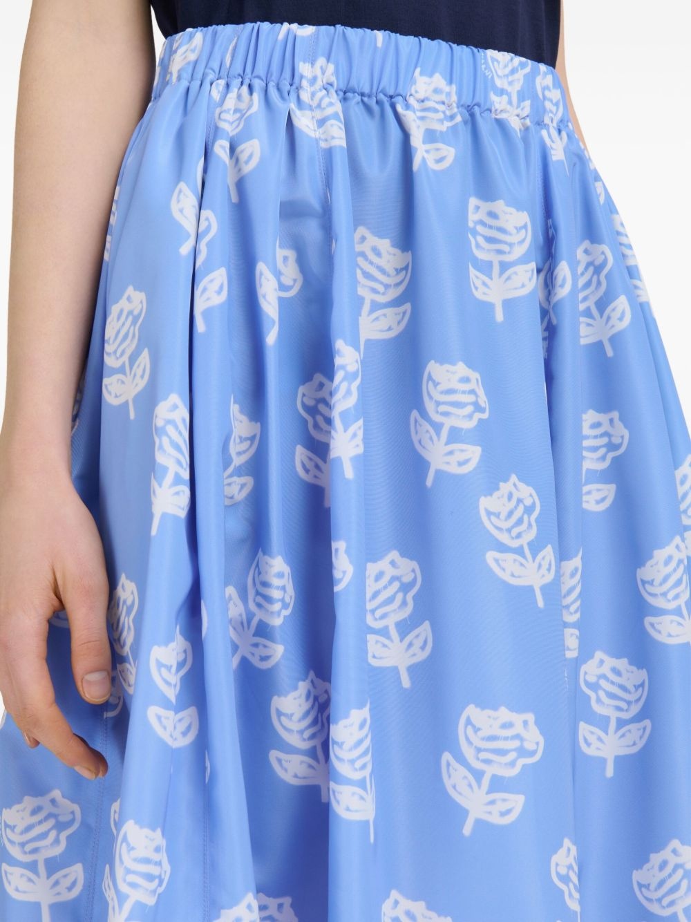 floral-print midi skirt - 5