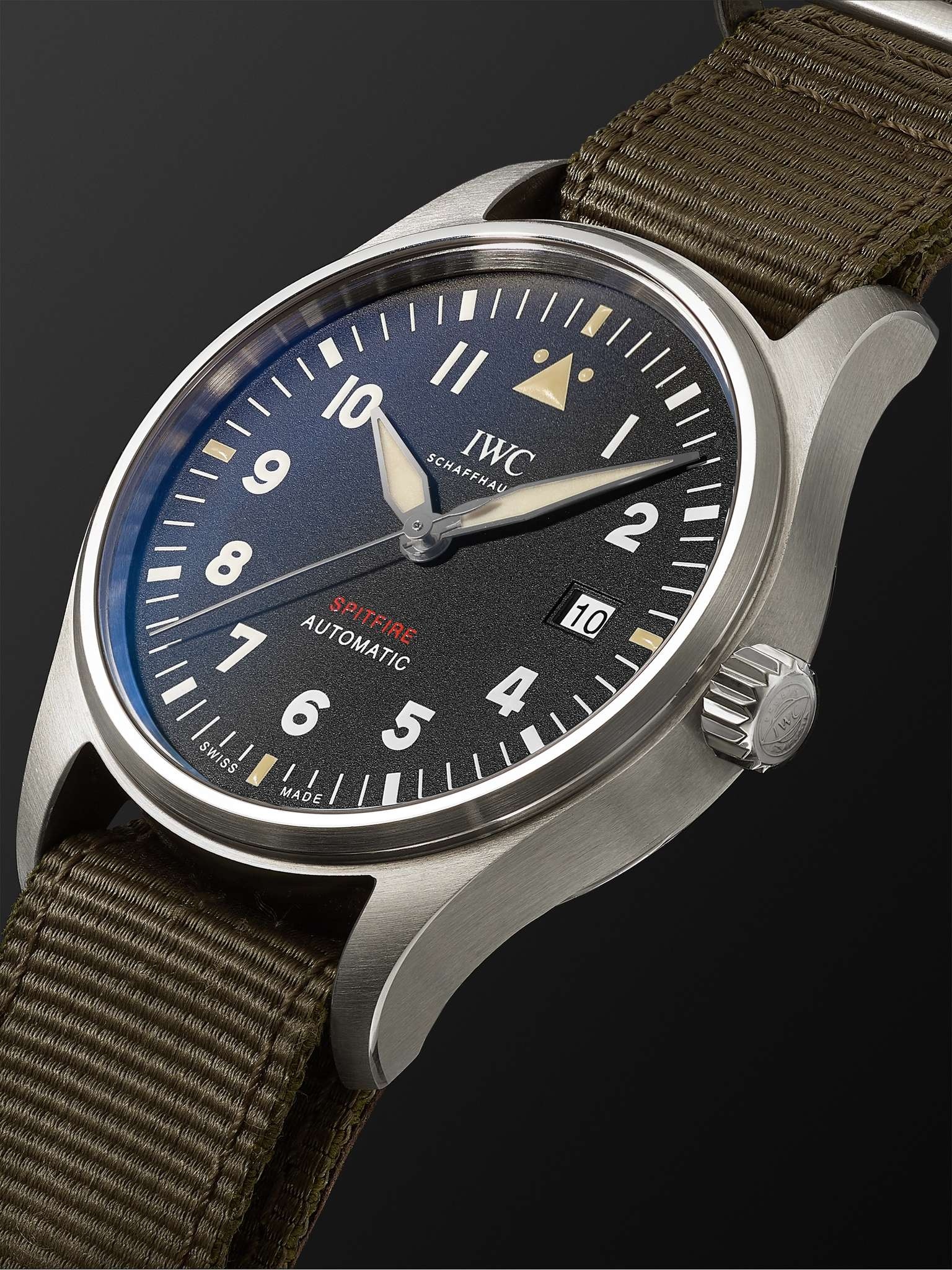 Pilot's Spitfire Automatic 39mm Stainless Steel and Textile Watch, Ref. No. IW326801 - 4