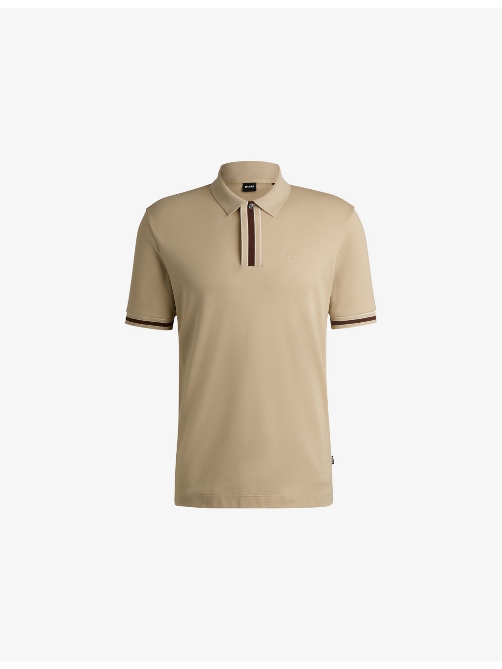 Business Leisure logo-embossed cotton-blend polo shirt - 1