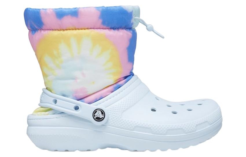 Crocs Classic Lined Neo Puff Boots 'Tie Dye Mineral Blue' 207328-002 - 3