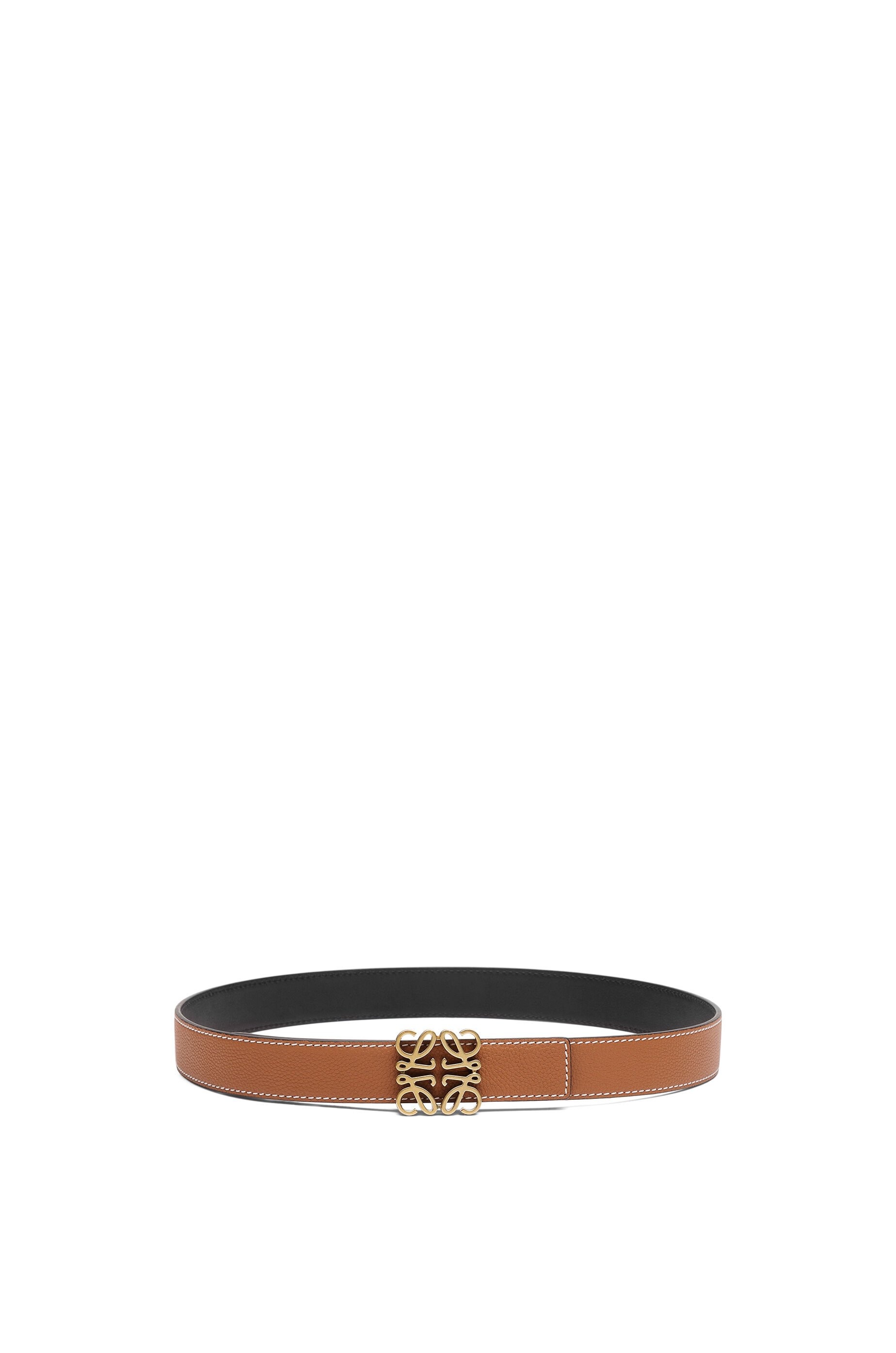 Anagram belt in soft grained calfskin - 1