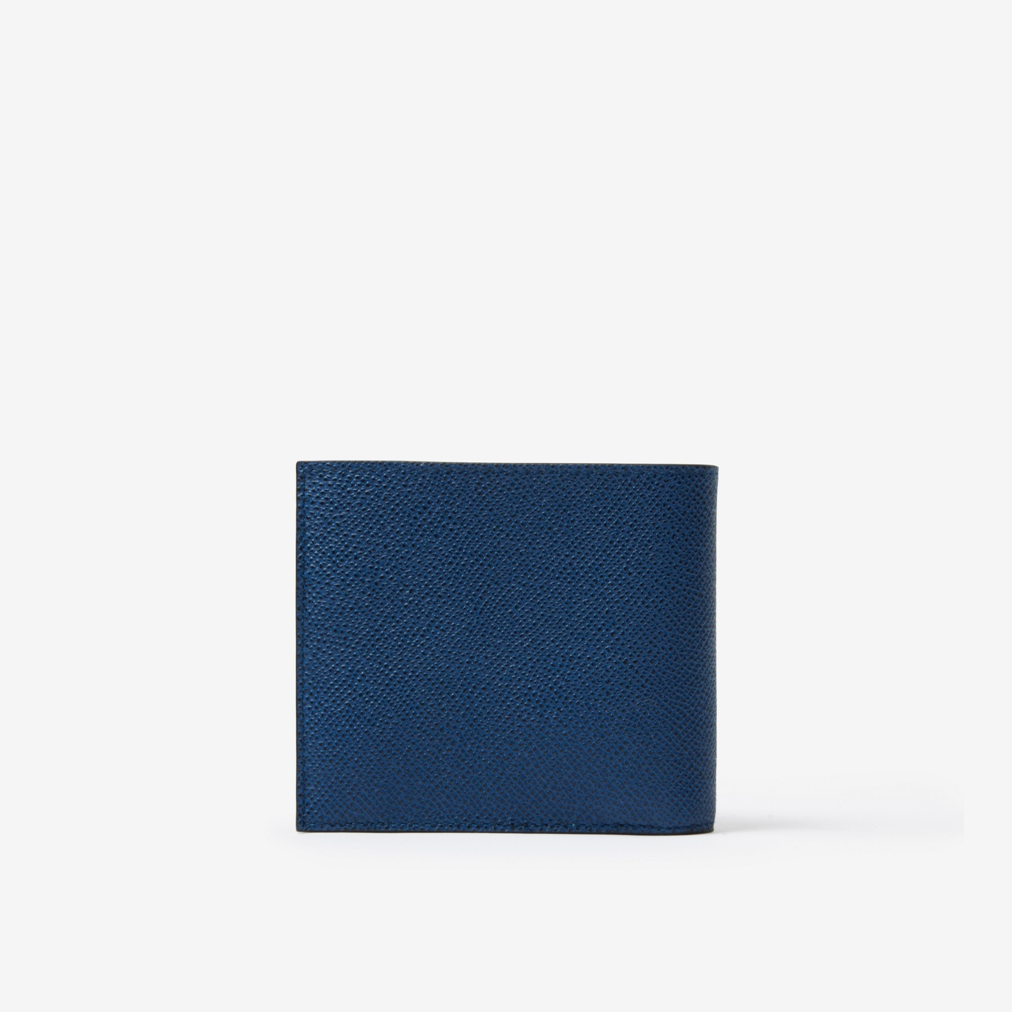 Grainy Leather TB Bifold Coin Wallet - 3
