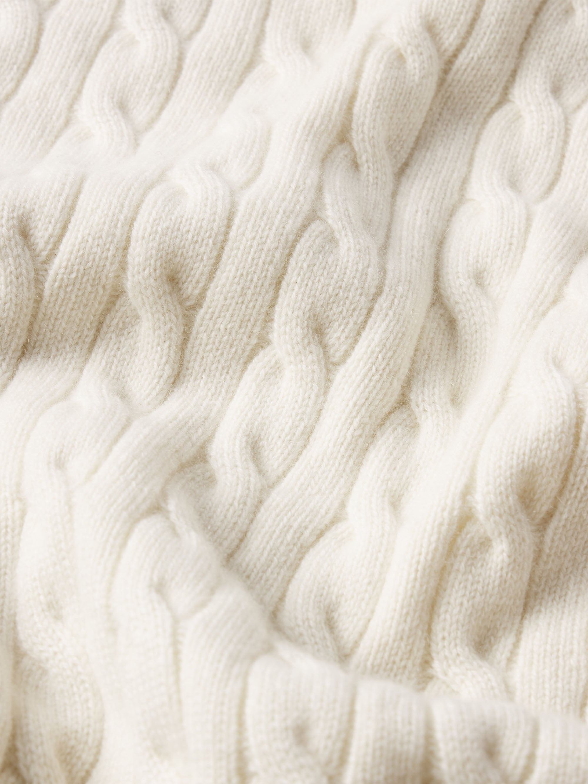 Sotheby's Unisex Cable Sweater Vest in Cream - 2