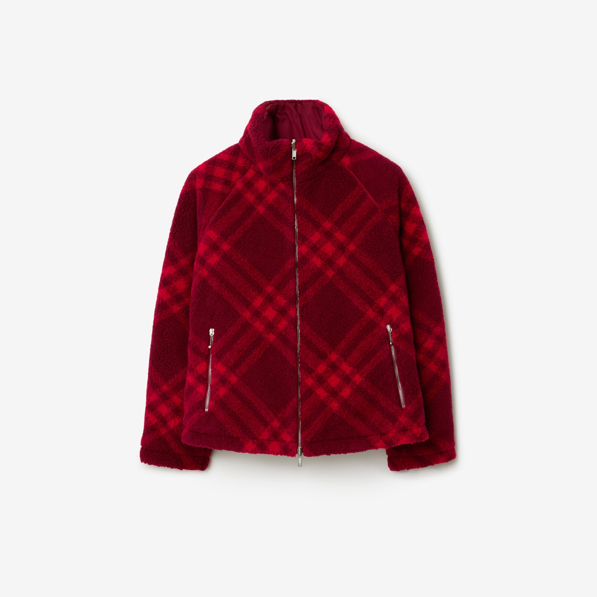 Check Fleece Reversible Jacket - 1