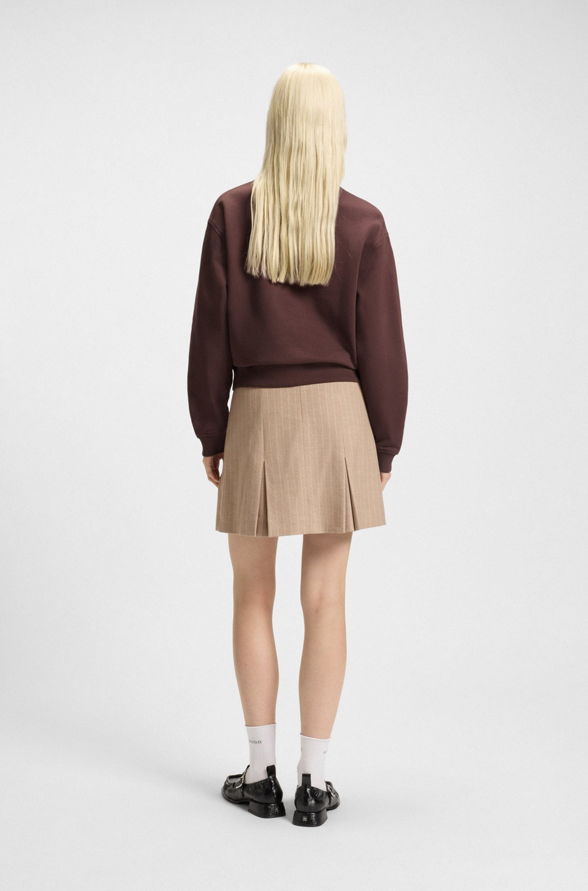 RELAXED-FIT COTTON-TERRY SWEATSHIRT WITH STACKED-LOGO EMBROIDERY - 4