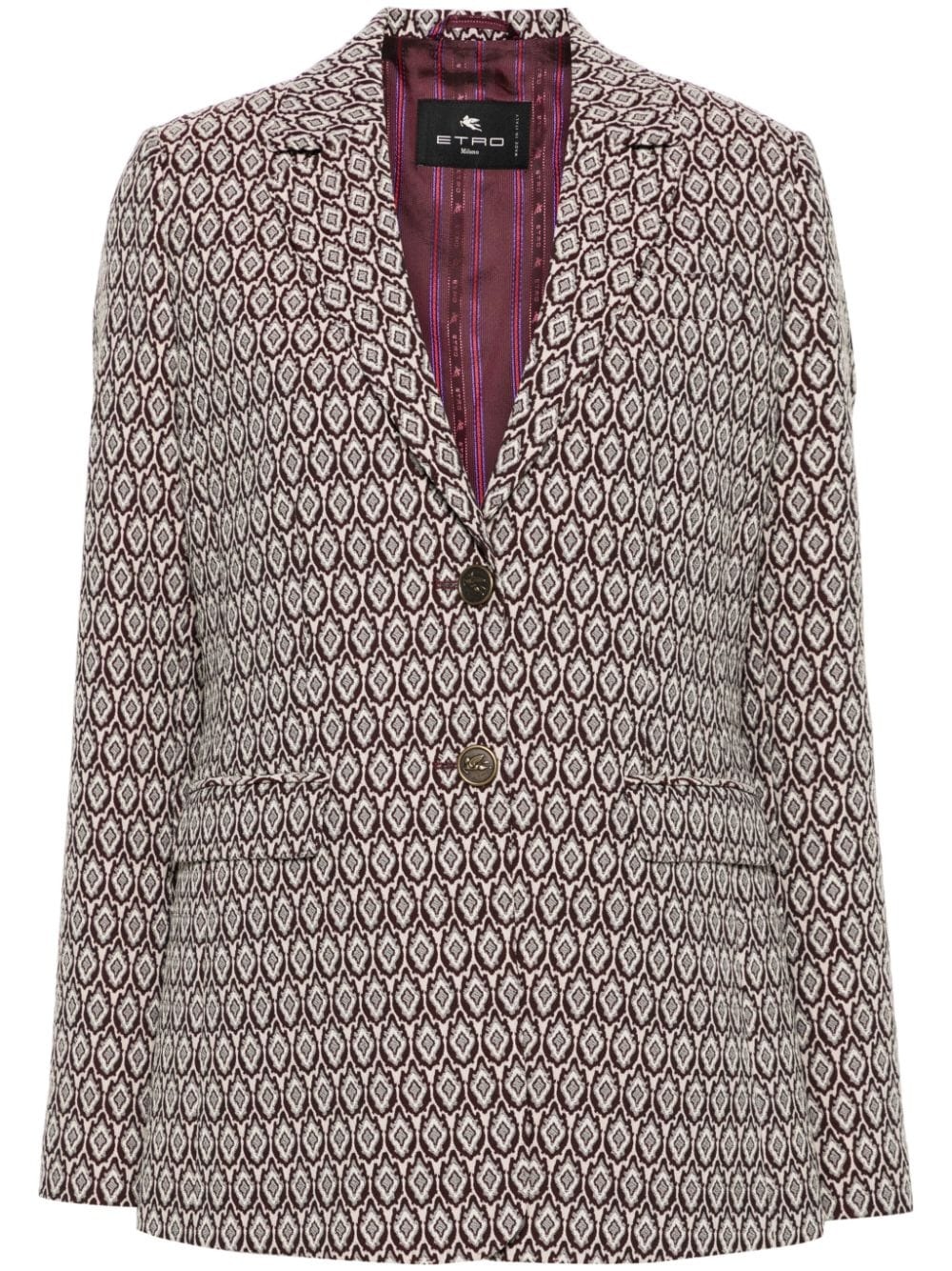 jacquard blazer - 1