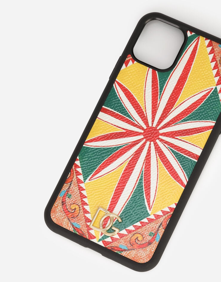 iPhone 11 Pro Max cover in Carretto-print Dauphine calfskin - 3