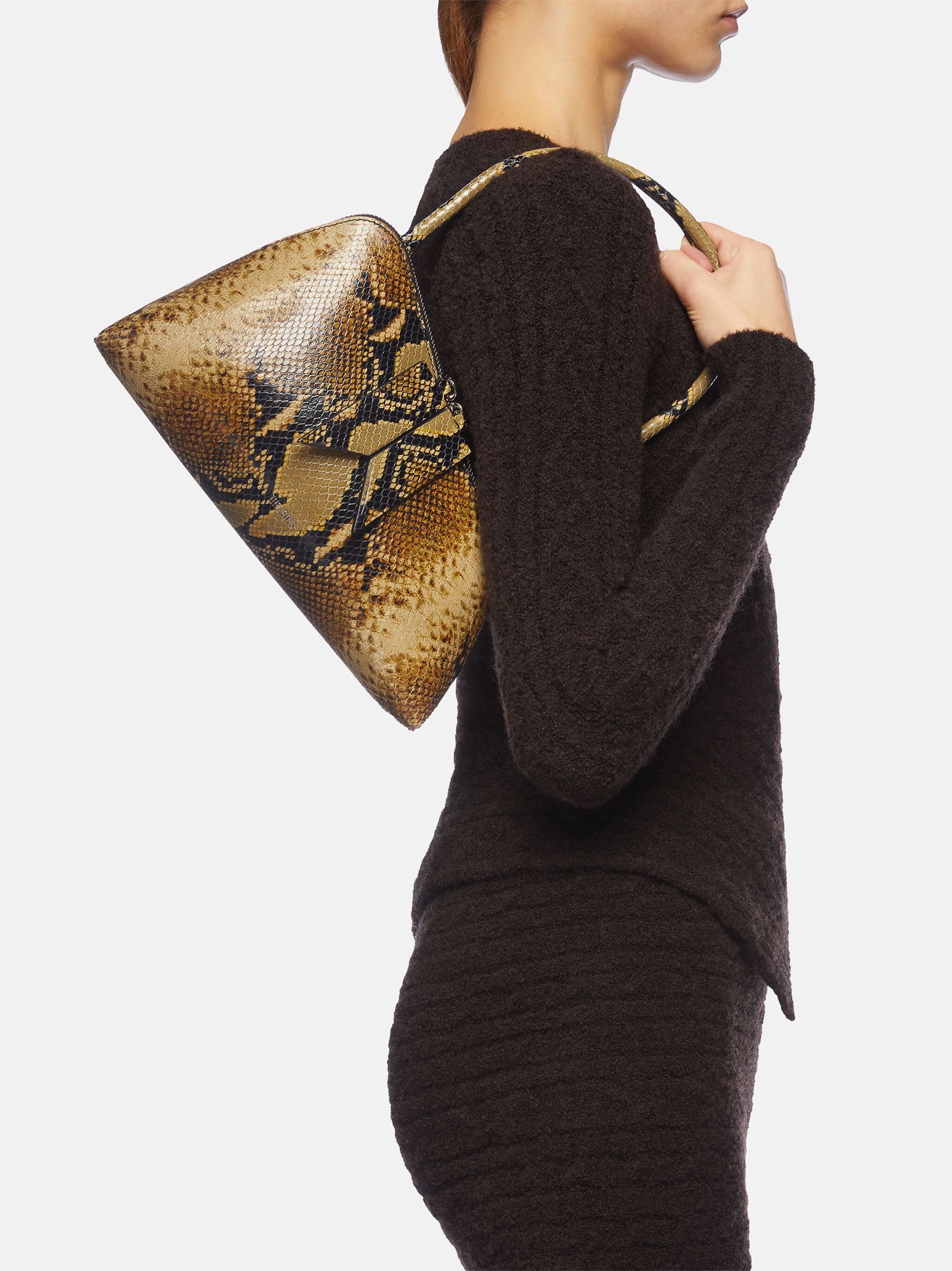 ''SUNRISE'' BLACK AND SAHARA SHOULDER BAG - 2