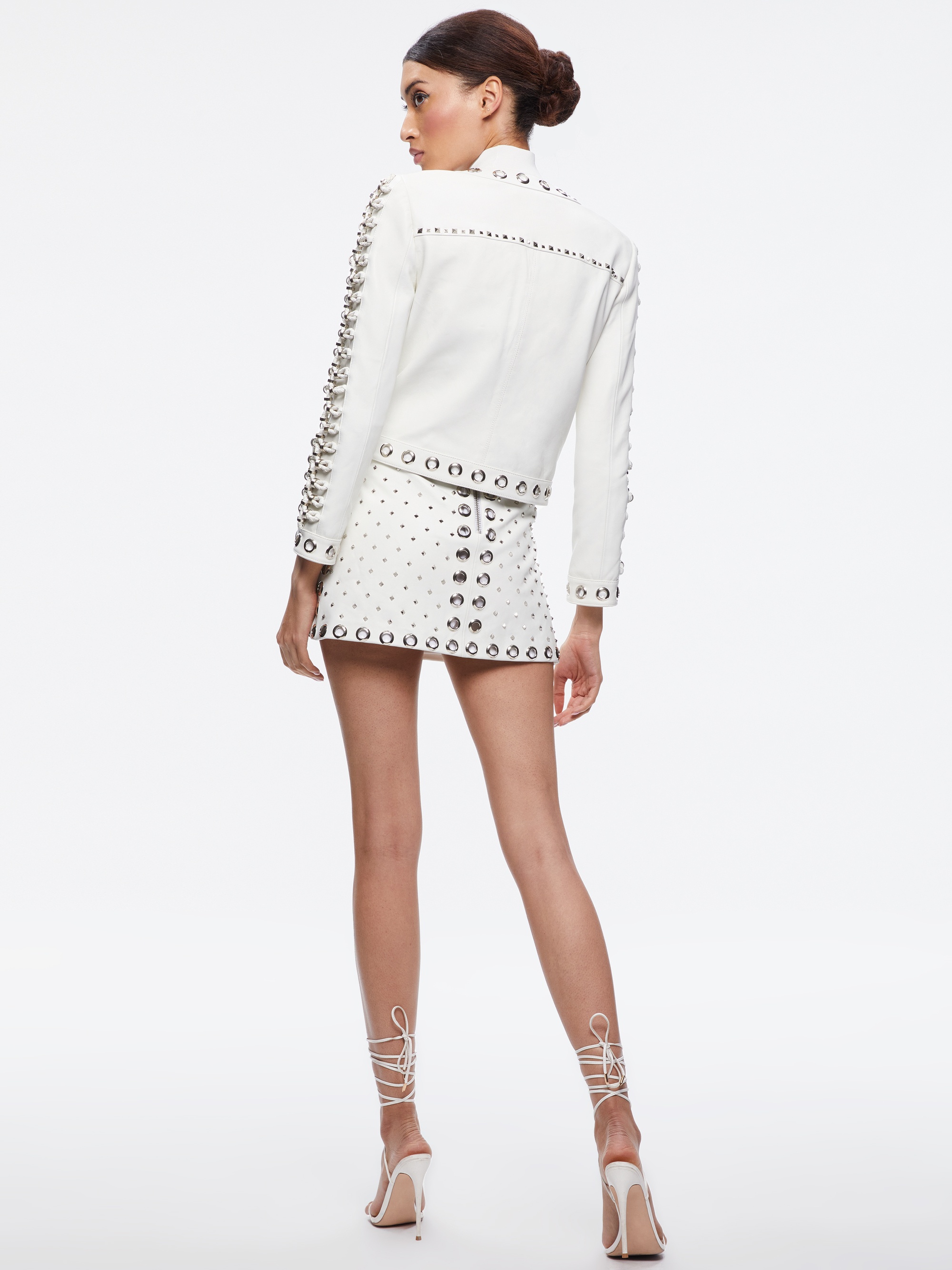KIDMAN EMBELLISHED LEATHER JACKET - 3