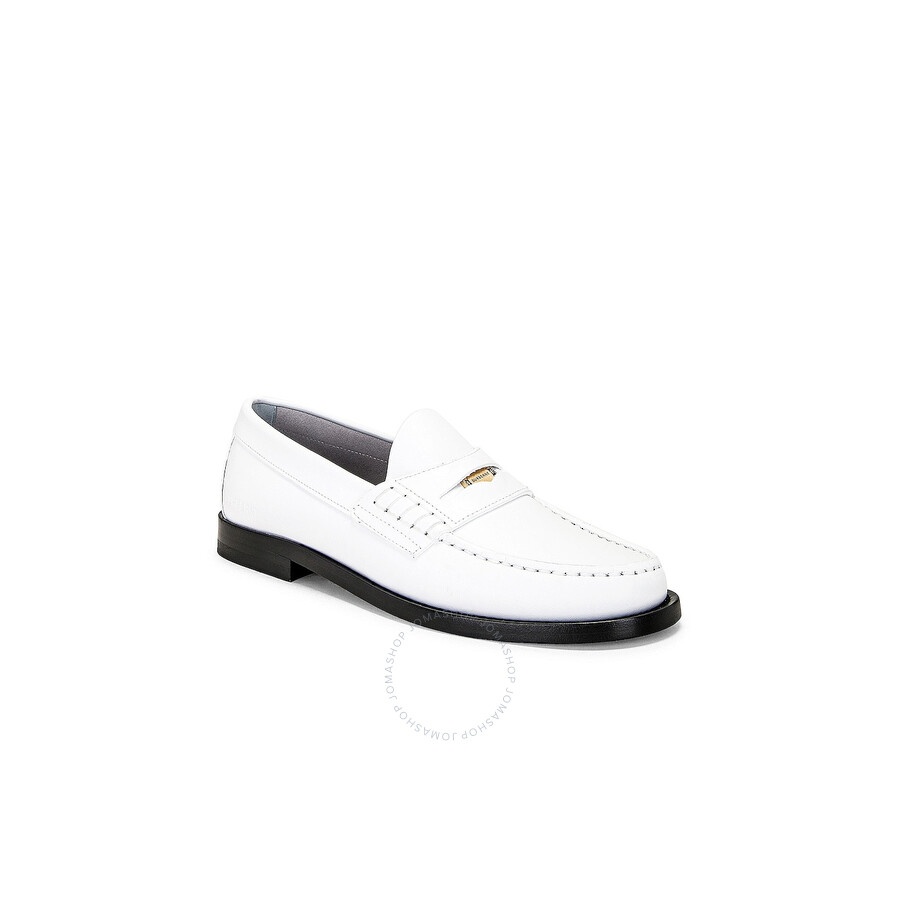 Burberry Logo-Detail Leather Penny Loafers - 2