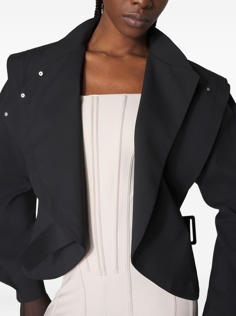 corset-detail jumpsuit - 4