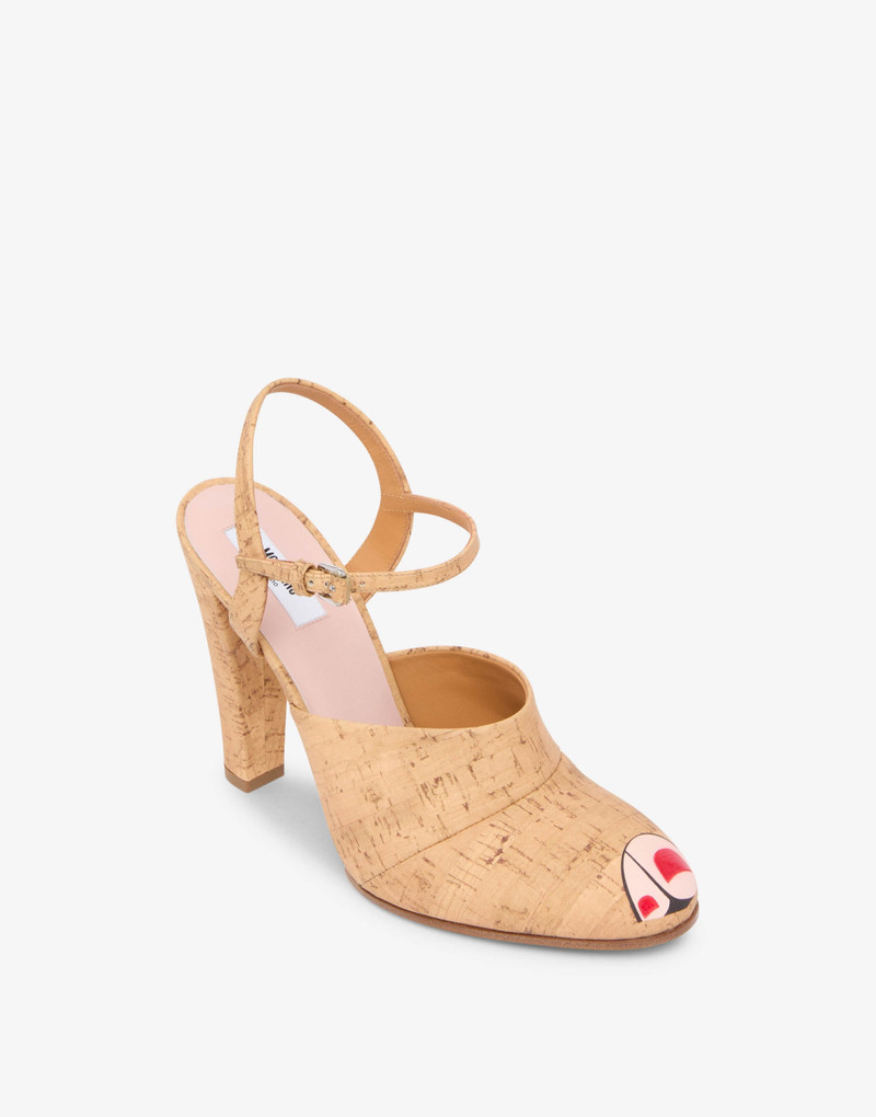 PRINTED CALFSKIN SLINGBACK PUMPS 3