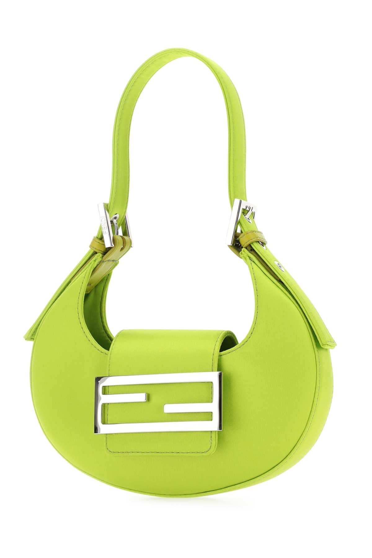 Fendi Women Acid Green Leather Mini Fendi Cookie Handbag - 2