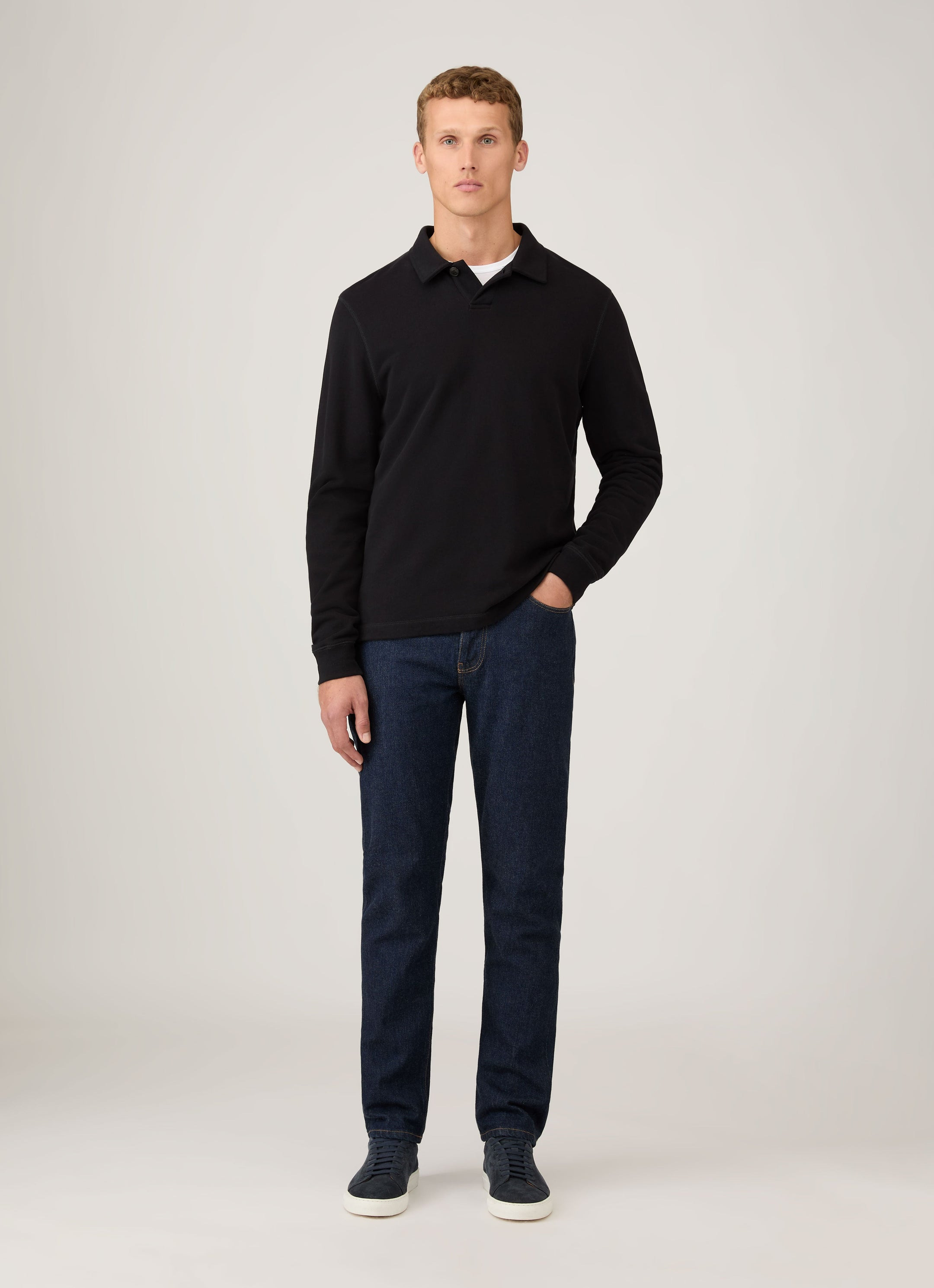 Loopback Polo Sweatshirt - 3