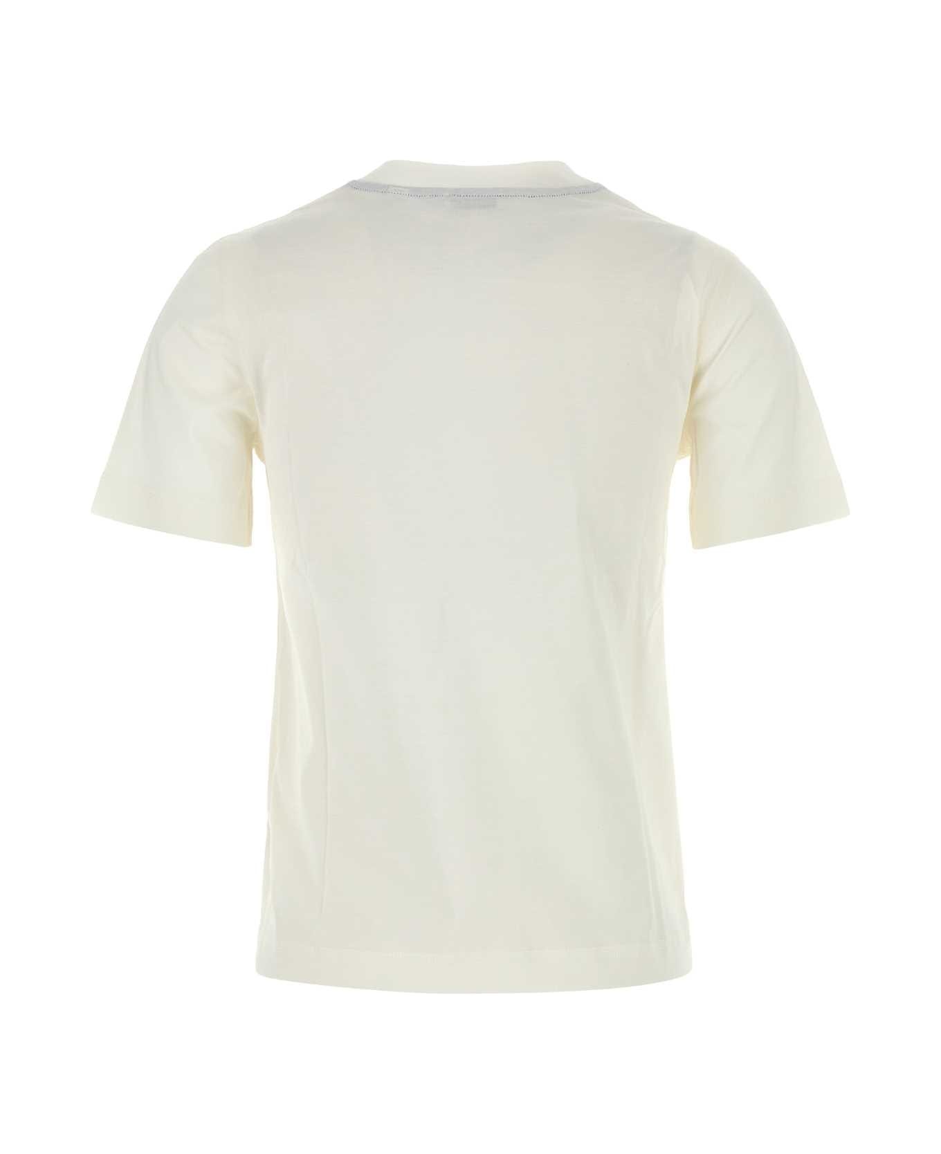 White Cotton T-shirt - 2