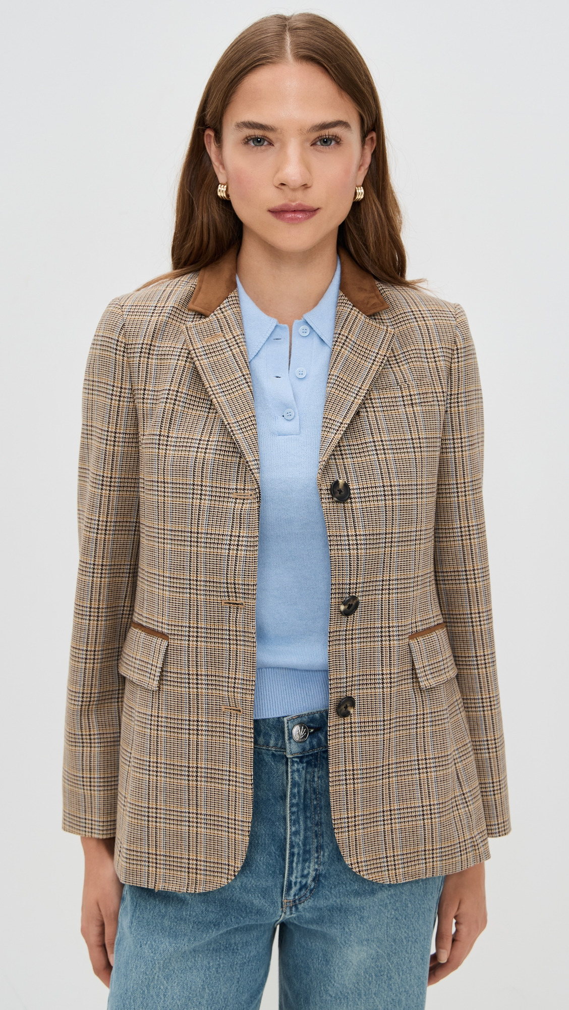 Evia Plaid Blazer - 6