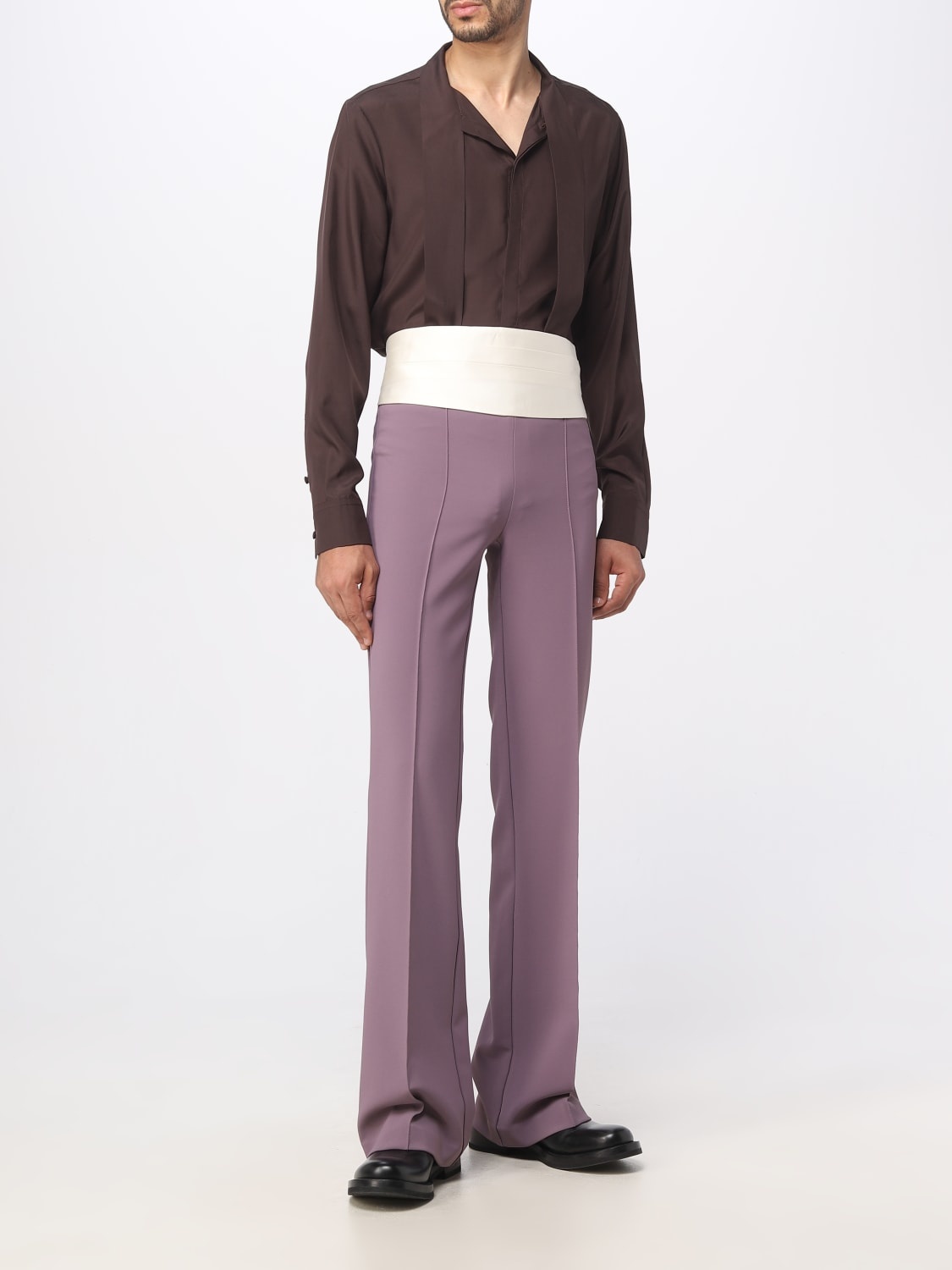 Valentino Gravani cummerbund in pleated silk - 3