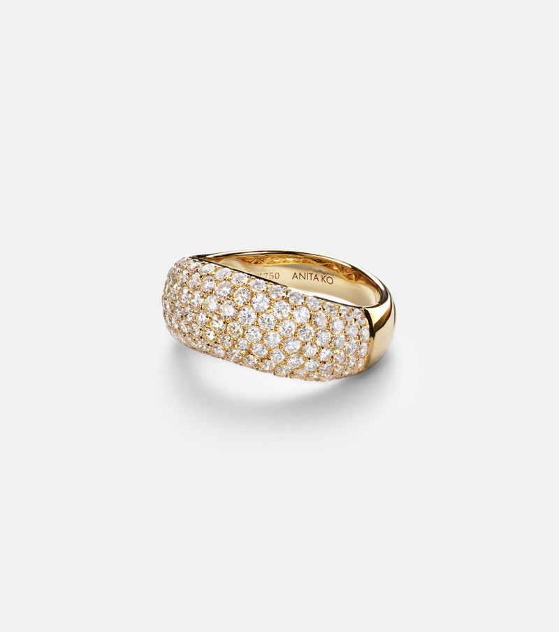 Celeste 18kt gold ring with diamonds 1