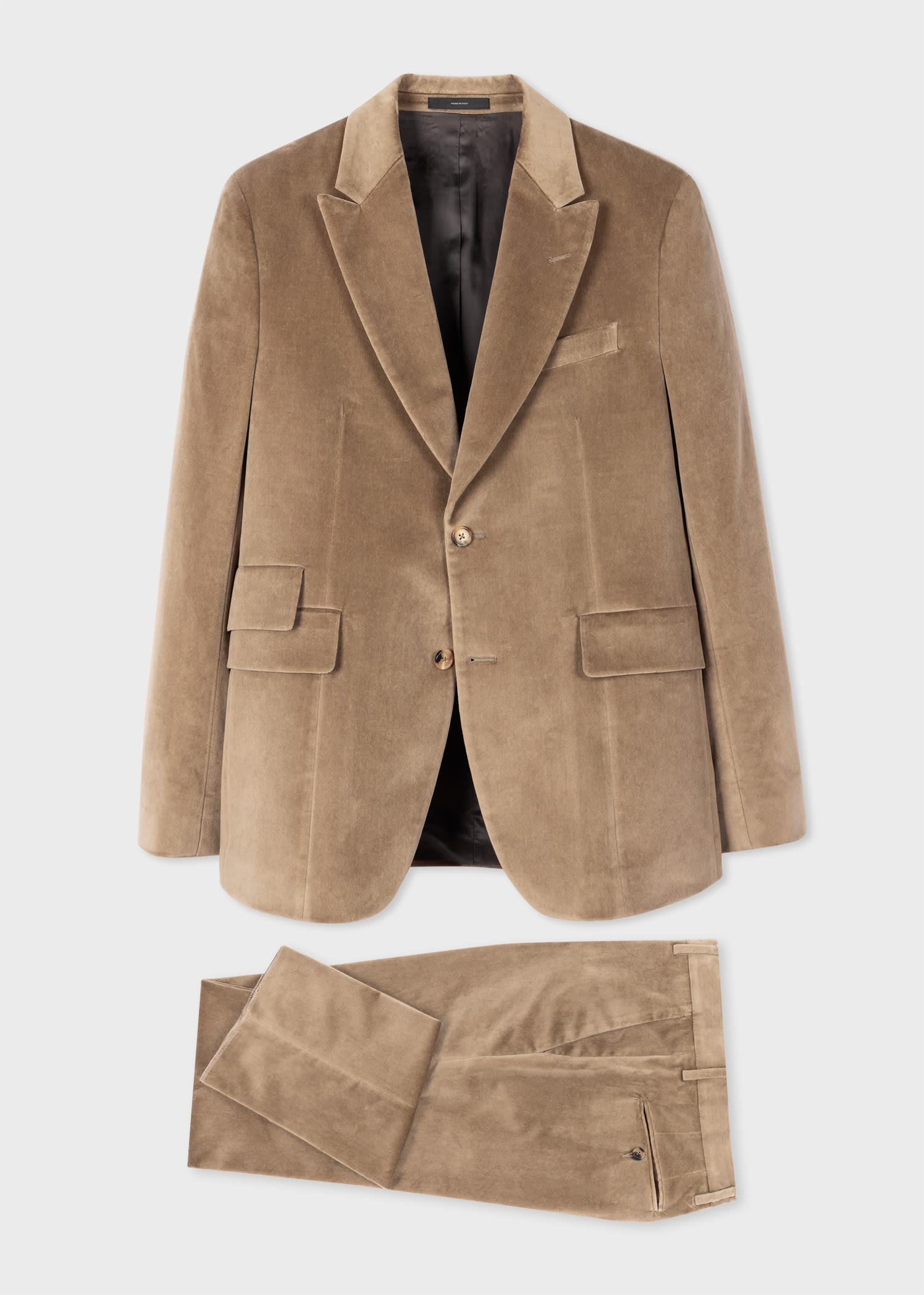 Tailored-Fit Velveteen Suit - 1