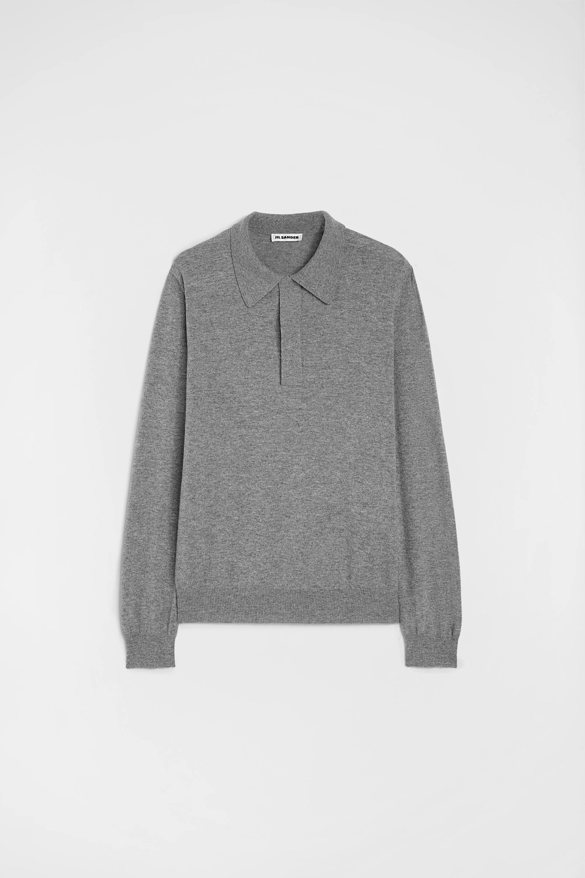Lightweight Wool Polo Sweater - 1