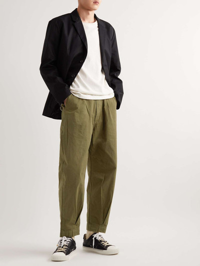 APPLIED ART FORMS DM1-1 Tapered Pleated Cotton and CORDURA-Blend Trousers outlook