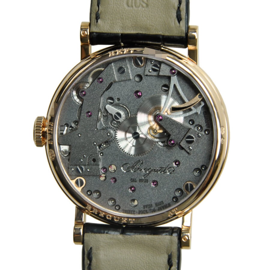 Breguet Tradition Black Skeleton Dial 18kt Rose Gold Black Leather Manual Wind Men Watch 7027BRG99V6 - 4