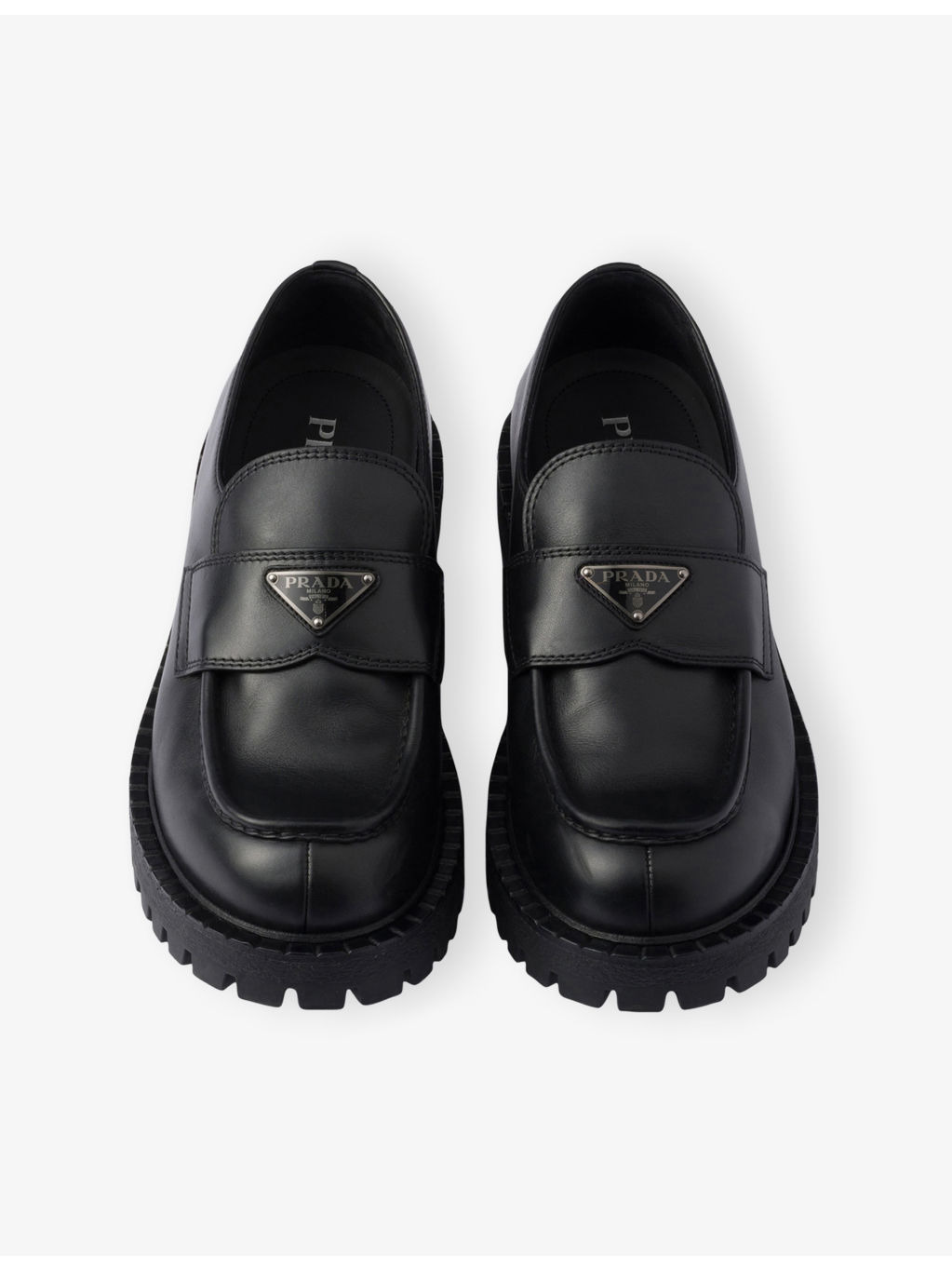 Logo-Embellished Leather Loafers - 3