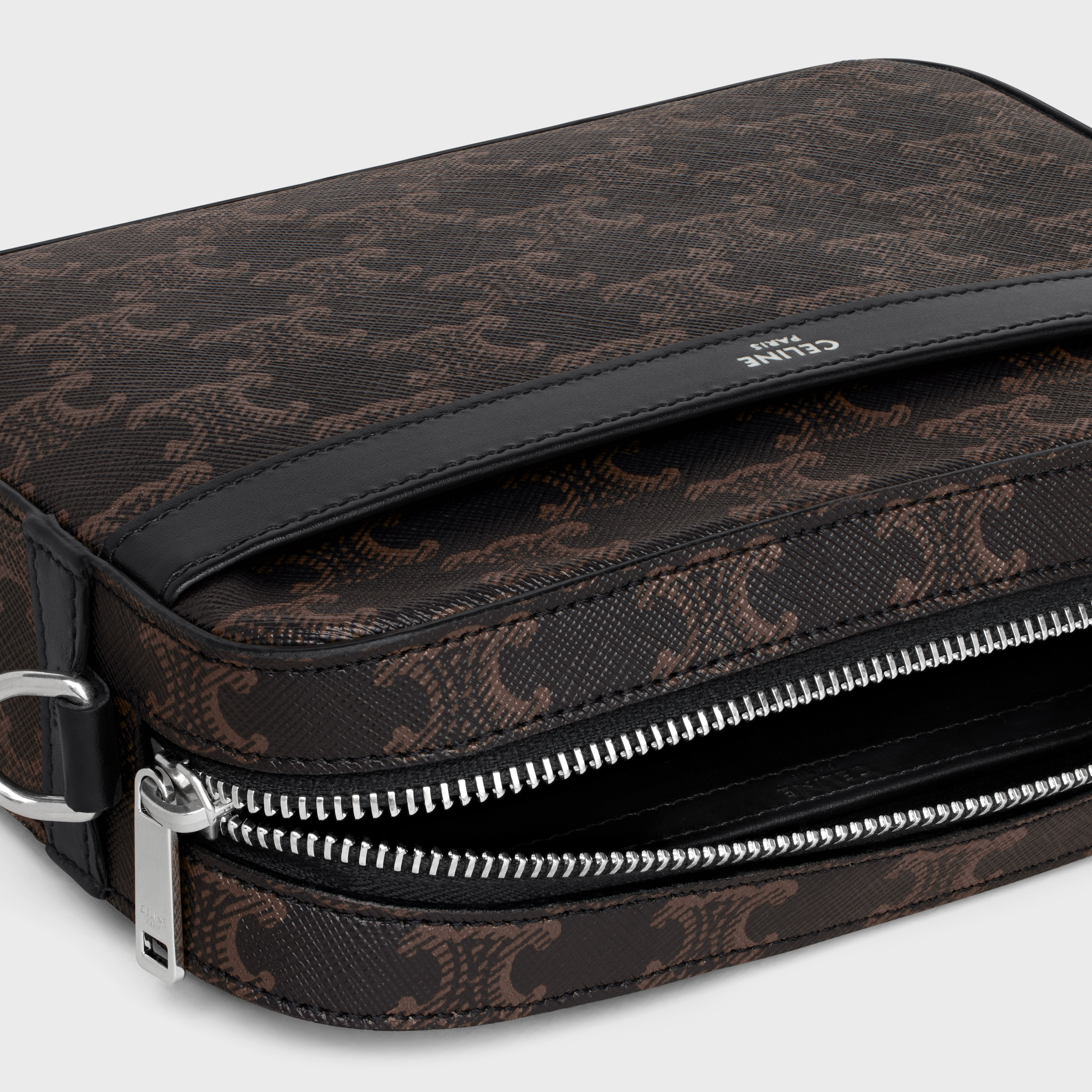 SMALL MESSENGER in TRIOMPHE CANVAS AND CALFSKIN - 4