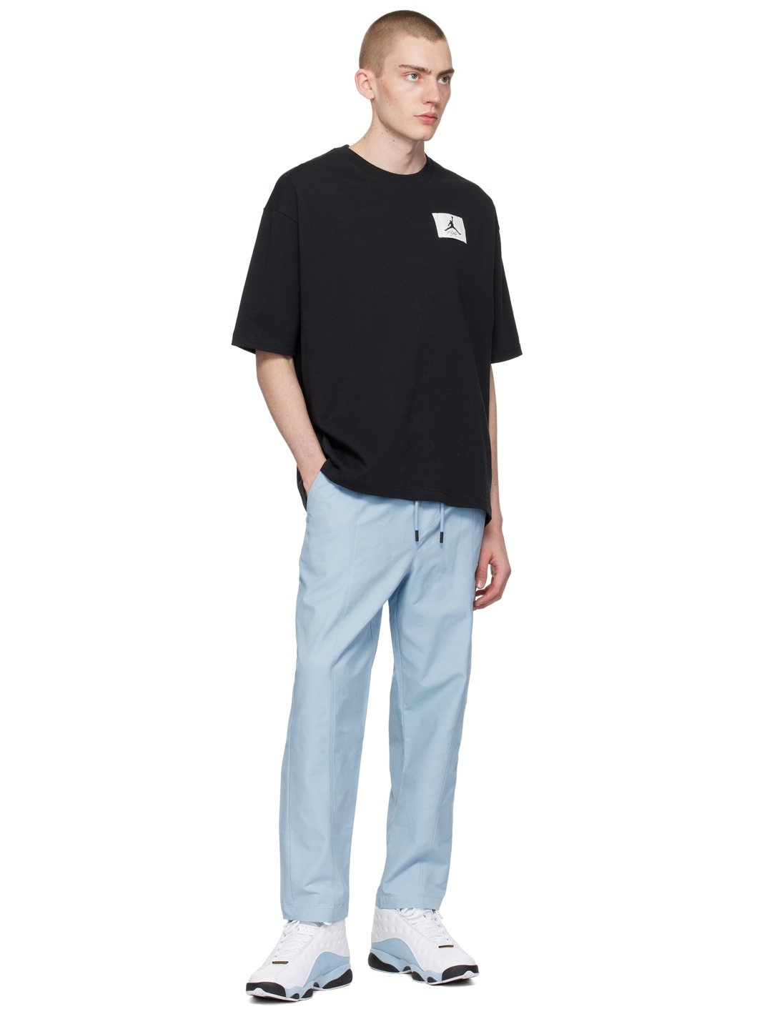 Blue Essentials Cargo Pants - 4