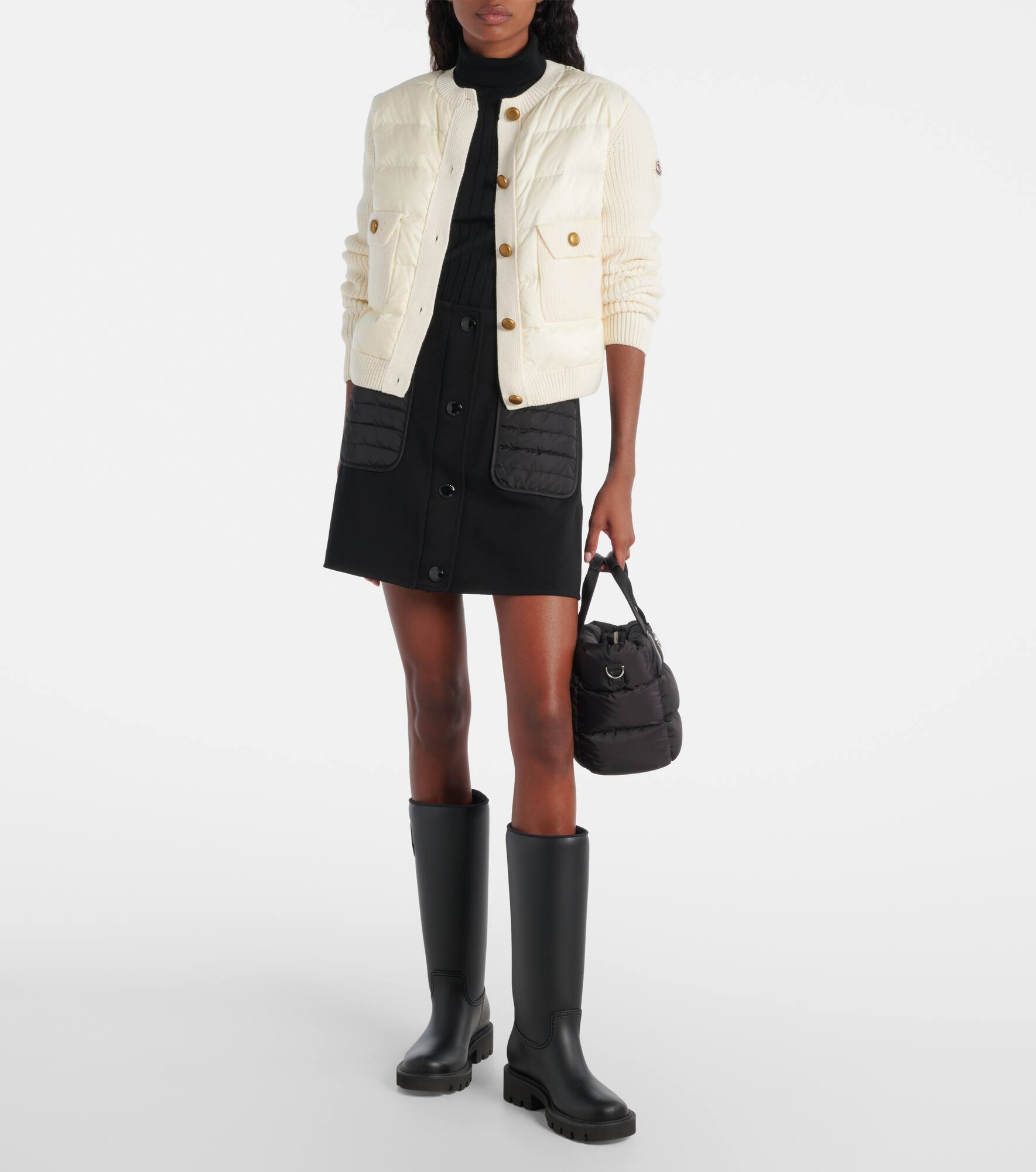 Down-paneled cardigan - 2