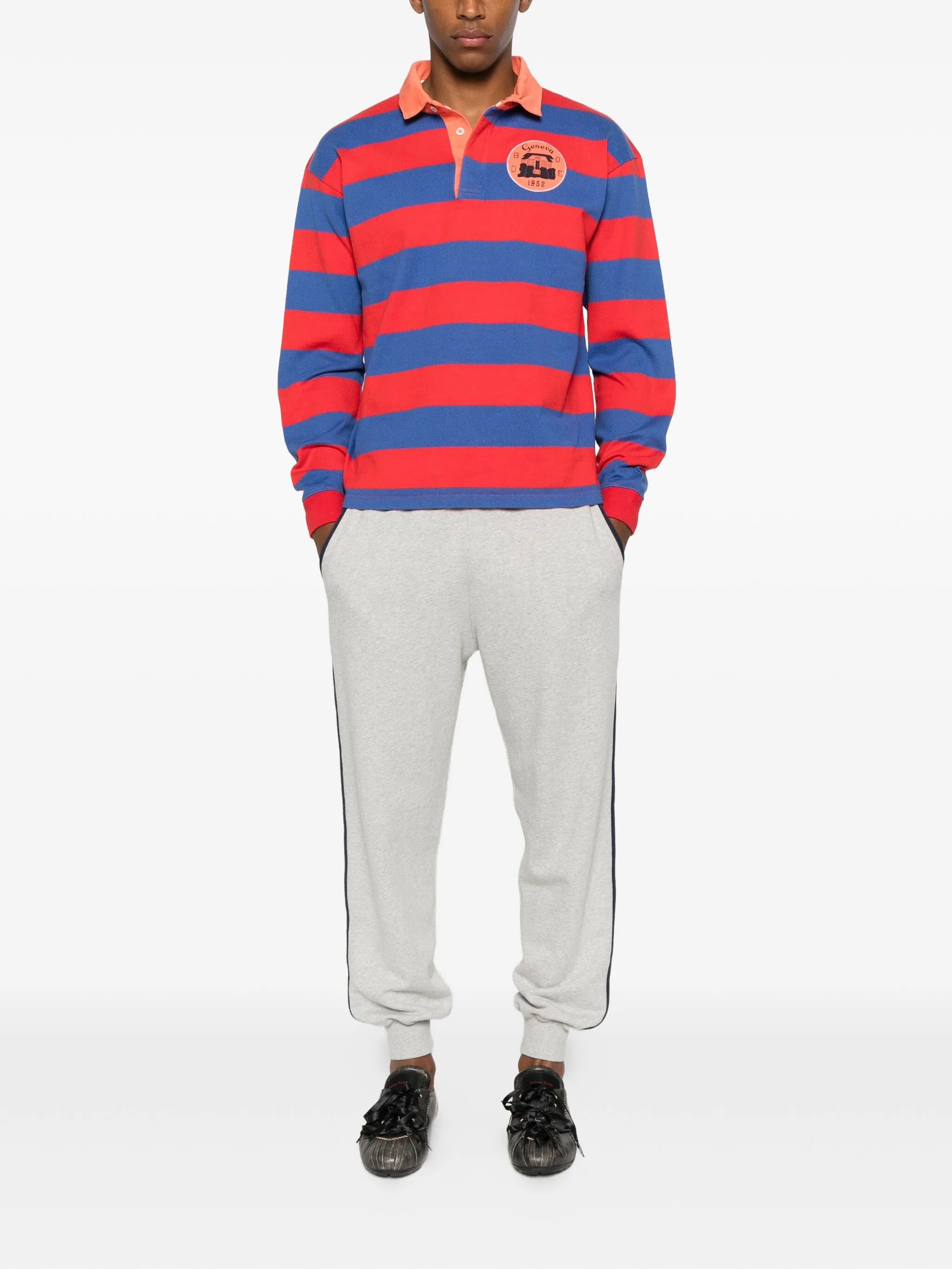 striped rugby polo shirt - 2