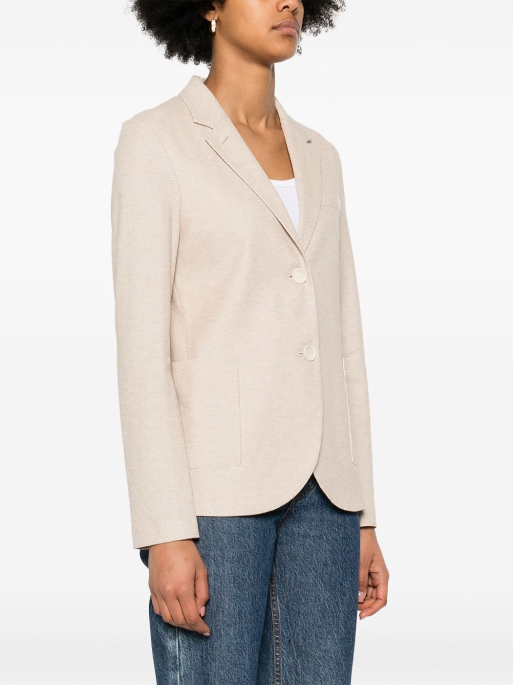 honeycomb double-breasted blazer - 3