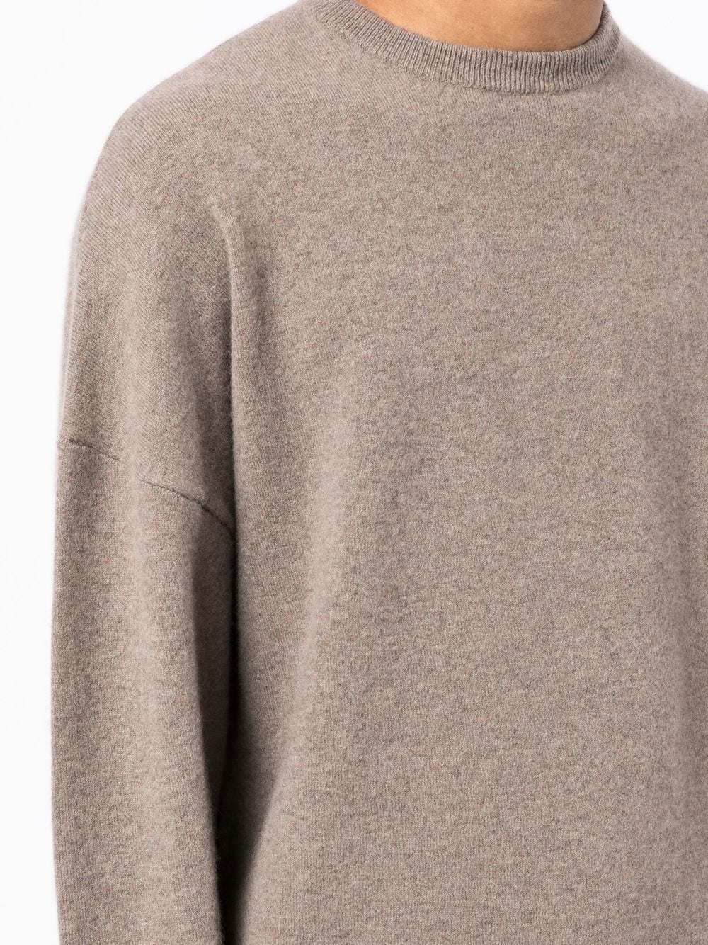 crew-neck cashmere-blend jumper - 5